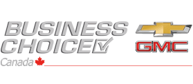 Business Choice GMC Canada logo featuring a Chevrolet emblem and maple leaf.